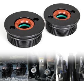 2 PCS End Cap/Guide Assy Compatible for Mariner Generation 1, 2 & 3 3 Ram Style Trim Units Replaces 1100-8M0021648, 99638A1, 8M0021648, 878243A1
