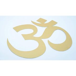 Desi Favors (Hinduism) Religious Cutouts | Om, Ganesha, Swastik & Lotus Symbols | Spiritual Home Styling Traditional Decor | Indian Wedding Decorations | Multi Sizes (Pack of 4)