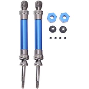 RC Metal Rear Drive Shaft Drive Axle Compatible with Traxxas Slash 1/10 RC Car NSV775 Part (Dark Blue )