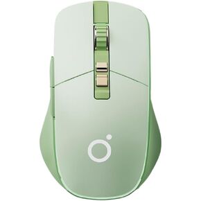 Wireless Gaming Mouse Tri-Mode 2.4Ghz/Bluetooth 5.0/Wired USB-C with RGB LED Backlit 5-Level DPI Rechargeable Ergonomic Silent Optical Mice for iMac/MacBook/Computer/Laptop, Matcha Green
