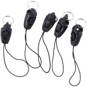 10 Pcs Black Anti-lost Nylon Lanyards Phone Straps Hanging Head Lanyard Cords Phone Charms Badge Lanyards Pendant Buckle Small Sling Key Straps Cell Phone Charms