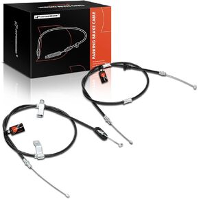 A-Premium Rear Driver and Passenger Side Parking Brake Cable Assembly Compatible with Hyundai Models: Sonata 1999 2000 2001 2002, 2-PC Set - Replace# 5977038005