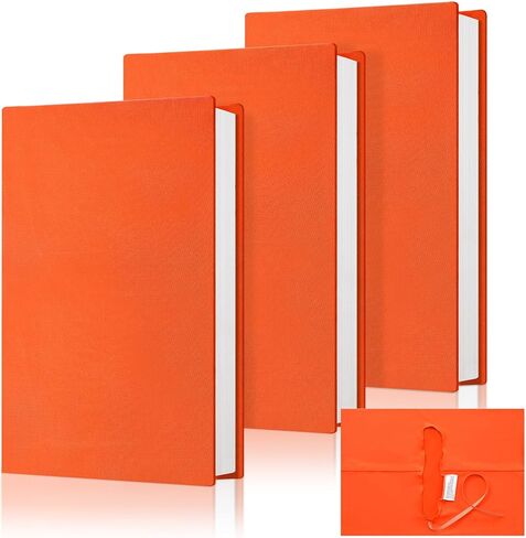 Gueevin 3 Pcs Jumbo Book Covers Stretchable Textbook Jackets Fits Most Hardcover Books up to 9.5 x 14 Inch Washable Protective Textbook Cover Reusable Book Protector for Girls Boys Kids (Orange) in Saudi Arabia