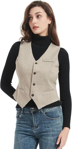 سترة WEISIPU للسيدات بتصميم Steampunk العتيق وياقة صدرية وصدرية بظهر متسابق in Kuwait