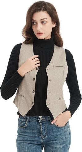 سترة WEISIPU للسيدات بتصميم Steampunk العتيق وياقة صدرية وصدرية بظهر متسابق in Kuwait