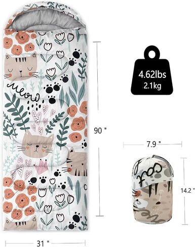 Camping Sleeping Bags,Camping Hiking Backpacking Sleeping Bags,Camping Sleeping Bag 3-4 Seasons Lightweight & Warm,Perfect for Camping,Hiking and Sleepovers in Saudi Arabia