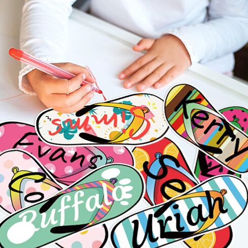 133Pcs Summer Bulletin Board Cutouts Flip Flop Into Summer Classroom Decoration Trim Borders Colorful School Blackboard Wall Decor Hawaiian Beach Party Decor Back to School Supplies in Saudi Arabia