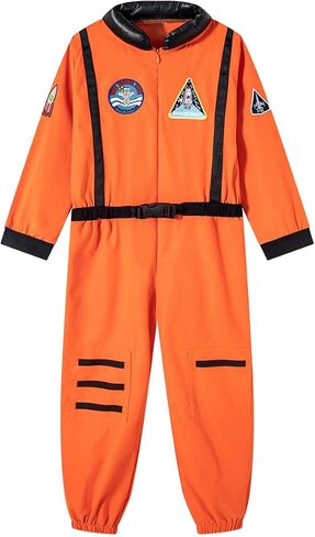 LENSOUS Kids Astronaut Air Force Flight Suit Costume Space Pilot Fighter Jumpsuit Halloween Role Play for Boys Girls in Saudi Arabia