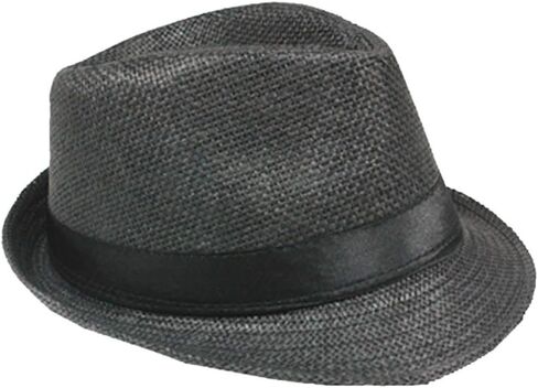 Silver Fever Stylish Banded Fedora Hat with Ribbon in Saudi Arabia