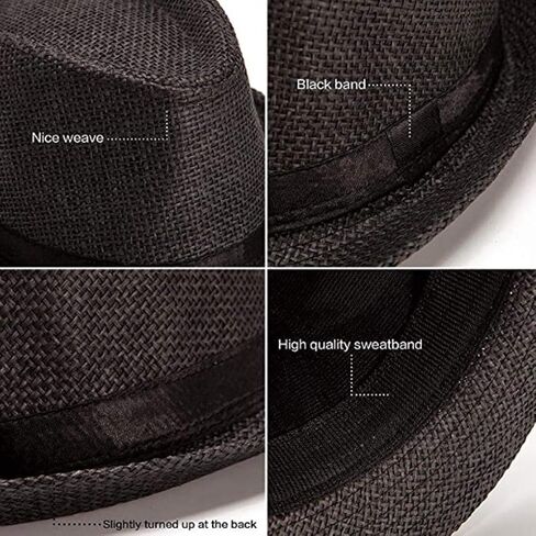 Silver Fever Stylish Banded Fedora Hat with Ribbon in Saudi Arabia