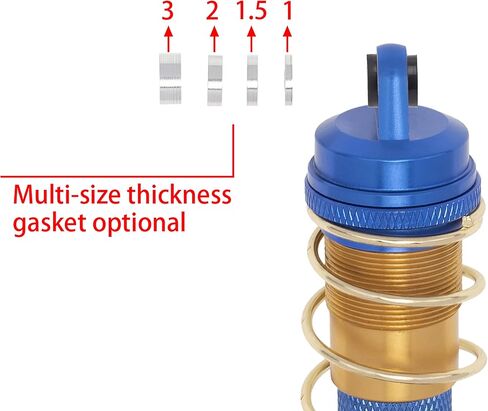 DKKY Aluminum Alloy Shock Absorber Locking Design for 1/10 1/8 ARRMA Short Course Truck (113MM, Blue) in Saudi Arabia