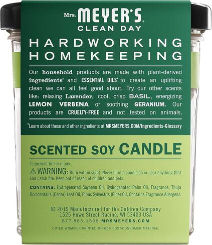 Mrs. Meyer's Clean Day Soy Candle, Iowa Pine 7.2 Ounce (Pack of 2) in Saudi Arabia