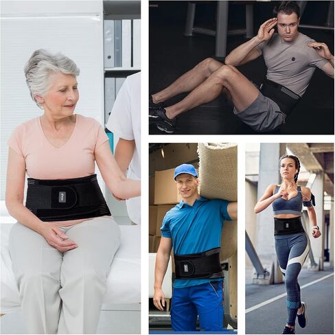 Back Brace for Men Lower Back，Back Support Belt For Women，Breathable Lower Back Support Belt Pain Relief With 6 Stays for Heavy Lifting Herniated Disc, Sciatica, Scoliosis Size L in Saudi Arabia