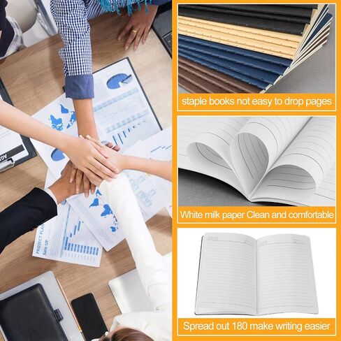 36 Pack A5 Journal Notebook Soft Cover Notebooks 48 Page Travel Notebook Writing Drawing Blank Cover Journal Memo Diary Subject for Students School Classroom Office (Black,Transverse Line) in Saudi Arabia