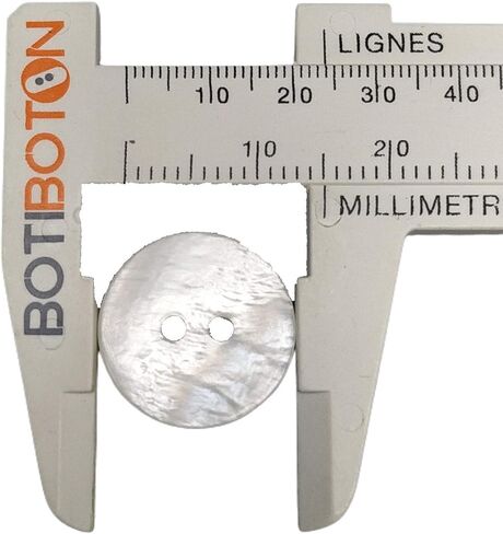 50 Nacar Natural Shell Buttons - Sewing Accessory - 6 Sizes - Manufactured and Shipped from Spain - (20 mm) in Saudi Arabia