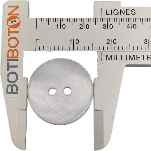 50 Nacar Natural Shell Buttons - Sewing Accessory - 6 Sizes - Manufactured and Shipped from Spain - (20 mm) in Saudi Arabia