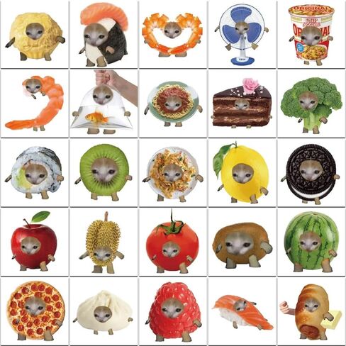 65Pcs Cat Stickers Cute Kawaii Animal Meme Stickers Water Bottle Skateboard Snowboard Laptop Decal Decoration Gift Boys Girls Christmas Birthday Teens in Saudi Arabia