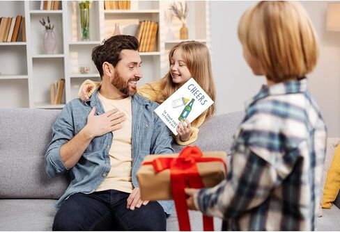 Funny Bonus Dad Card for Fathers Day, Fathers Day Gift for Stepdad, Dad Birthday Gifts from Stepdaughter Stepson, Step Father's Day Card, Dna Doesn't Make You Family, Love Does in Saudi Arabia