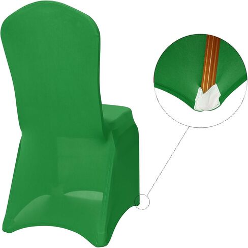 Stretch Spandex Chair Cover, 20PCS Dining Room Chair Covers, Universal Washable Decoration Elastic Chair Slipcovers for Wedding Party Holidays, Celebration(Purple, 20pcs) in Kuwait