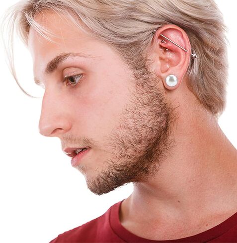 HengLiSam Veil Weights Pearl Magnetic Set, 36 pack with Case, Neutral style Elegant Classic for Wedding, Bridal Veils, Hijabs, Shirt Collar, Necktie, Scarves, Head Covering, Cufflinks, Smooth Pearls in Kuwait