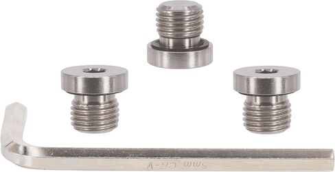 5PCS Standard M8x1 Thread 304 Stainless Steel Inner Hex Round Head Oil Drain Plug/Pipe Fitting with Rubber Ring - Universal Fit For Automotive,Car,Bike,Motocycle,ATV,UTV,Industrial - SHINTONES in Saudi Arabia