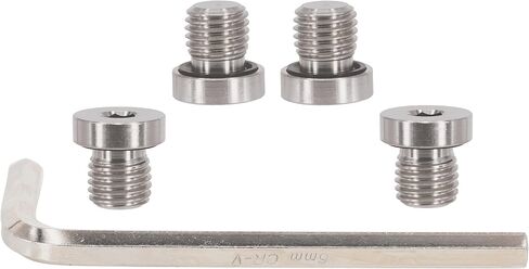 5PCS Standard M8x1 Thread 304 Stainless Steel Inner Hex Round Head Oil Drain Plug/Pipe Fitting with Rubber Ring - Universal Fit For Automotive,Car,Bike,Motocycle,ATV,UTV,Industrial - SHINTONES in Saudi Arabia