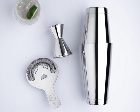 Heavy Duty Bar Jigger, Stainless Steel Cocktail Measuring Jigger With 0.5oz, 0.75oz, 1oz, 1.5oz and 2oz Measuring Marks, Double Walls, Mirror Polished, One Jigger (Silver) in Saudi Arabia