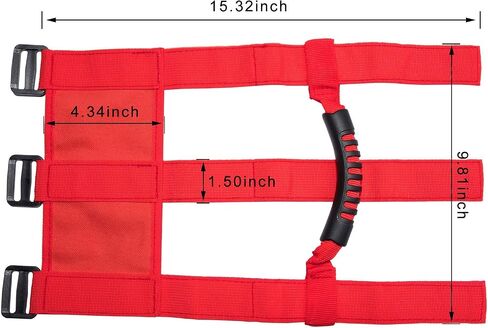 4X رول بار انتزاع مقابض قبضة مقبض يناسب 1955-2022 جيب رانجلر YJ TJ JK JKU JL JLU Sports Sahara Freedom Rubicon X & Unlimited 2 / 4 أبواب (أزرق شديد التحمل) in Saudi Arabia