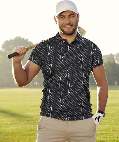 Golf Shirts for Men, Funny Hawaiian Golf Polo Shirt Gifts Dry Fit in Saudi Arabia