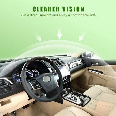 Left Driver & Right Passenger Side Sun Visor for Honda CRV 2017 2018 2019 2020 2021 2022 Replace 83280-TLY-H11ZB with Vanity Light/with Makeup Mirror (Beige) in Saudi Arabia