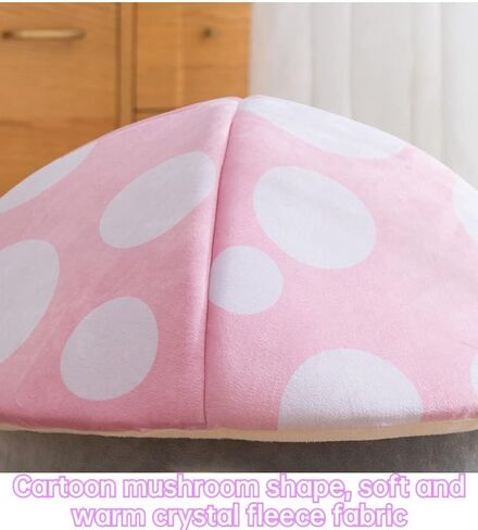 Cat Nest Mushroom Shape Cat House Semi-Enclosed Cave-Style Warm Cat House Removable and Washable Soft Cat and Dog Nest with Funny Cat Ball Pet Nest (Green) in Saudi Arabia