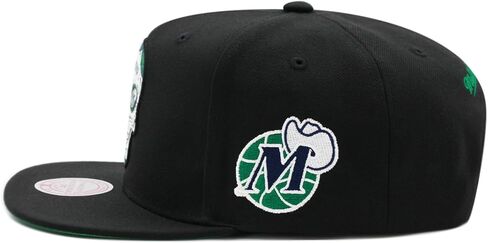Mitchell & Ness Dallas Mavericks NBA Sugar Skull Snapback Hat Adjustable Cap - Black in Saudi Arabia