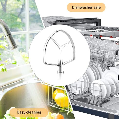 Gdrtwwh Stainless Steel Dough Hook Attachment for KitchenAid 7 Quart Bowl Lift Stand Mixer,Replacement Parts Bread Hook, Dishwasher Safe(Replace KSMC7QDH) in Saudi Arabia