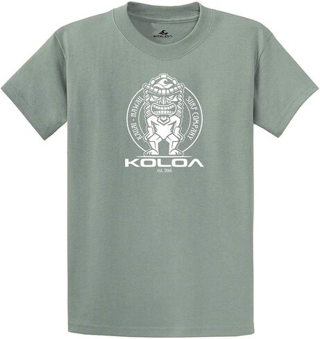 Koloa Surf Tiki Logo Cotton T-Shirts in Regular, Big and Tall Sizes in Saudi Arabia