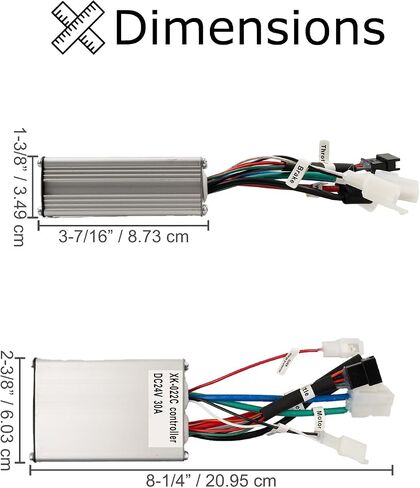 AlveyTech Currie 24 Volt 30A 5-Pin Controller - Replacement for Currie Series 500, 650, 750, 900 eZip, IZIP, GT, Mongoose, Schwinn Electric Scooter, E-Bike Control Module, Motor Parts for Scooters in Saudi Arabia