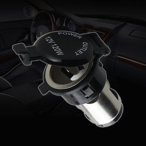 مقبس ولاعة مقبس مخرج الطاقة وعاء 12 فولت/24 فولت مقبس ولاعة السجائر استبدال لتقوم بها بنفسك مع غطاء مقاوم للماء in Kuwait