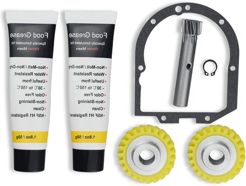 W10112253 & 240210-2 Mixer Worm Gear Kit Compatible with Most of Whirlpool & KitchenAid Stand Mixer, Included 4162324 Gasket and Food Grade Grease - The Perfect Kitchen Assistant. in Saudi Arabia