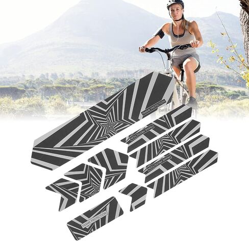 Bike Frame Reflective Stickers, Bike Frame 3D Night Reflection Sticker Obvious for Mountain Bikes for DH Downhill Vehicles in Saudi Arabia