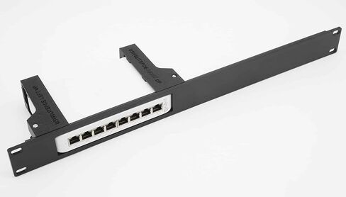 لـ UniFi USW-LITE-8-POE حامل حامل أمامي مصبوب مقاس 19 بوصة 1U in Kuwait