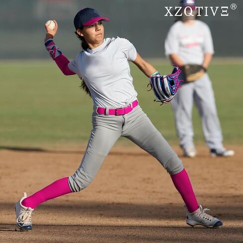 مجموعة XZQTIVE لحزام البيسبول والجوارب وحزام البيسبول والجوارب القابلة للتعديل وحزام الخصر المرن للشباب البالغين in Kuwait
