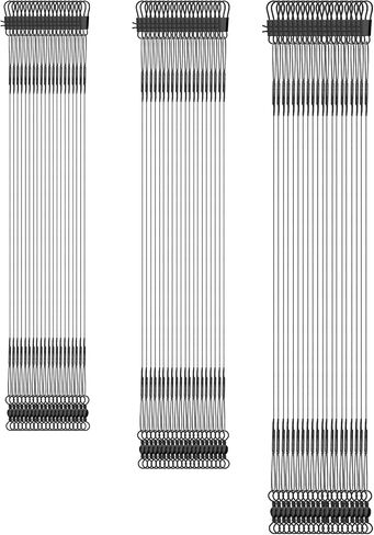 60pcs Fishing Tackle Leaders, Stainless Steel Fishing Leader Line Wire with Swivel Buckles for Saltwater & Freshwater Connecting Fishing Tackle Lure or Hook in Saudi Arabia