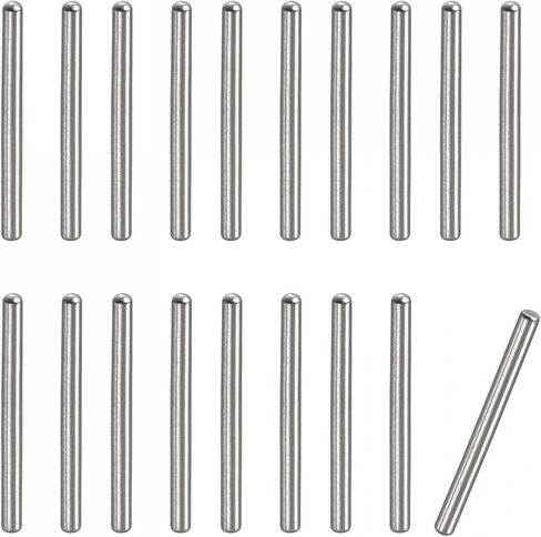 uxcell 1.2x10mm Dowel Pins, 100pcs 304 Stainless Steel Round Head Flat Chamfered End Dowel Pin Bunk Bed Pins Shelf Pegs Support Shelves Fasten Elements in Saudi Arabia