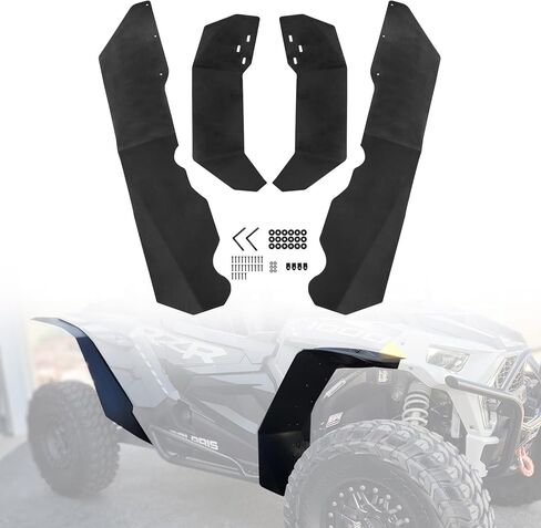 RZR XP 1000 مشاعل حاجز ممتدة، A & UTV PRO ملحقات واقيات الطين الأمامية والخلفية لـ 2014-2023 Polaris RZR XP/4 1000/ XP Turbo/XP 4 ملحقات توربو، 4 قطع in Saudi Arabia