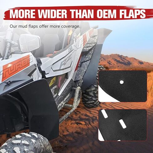 RZR XP 1000 مشاعل حاجز ممتدة، A & UTV PRO ملحقات واقيات الطين الأمامية والخلفية لـ 2014-2023 Polaris RZR XP/4 1000/ XP Turbo/XP 4 ملحقات توربو، 4 قطع in Saudi Arabia
