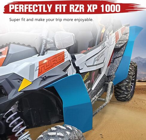 RZR XP 1000 مشاعل حاجز ممتدة، A & UTV PRO ملحقات واقيات الطين الأمامية والخلفية لـ 2014-2023 Polaris RZR XP/4 1000/ XP Turbo/XP 4 ملحقات توربو، 4 قطع in Saudi Arabia