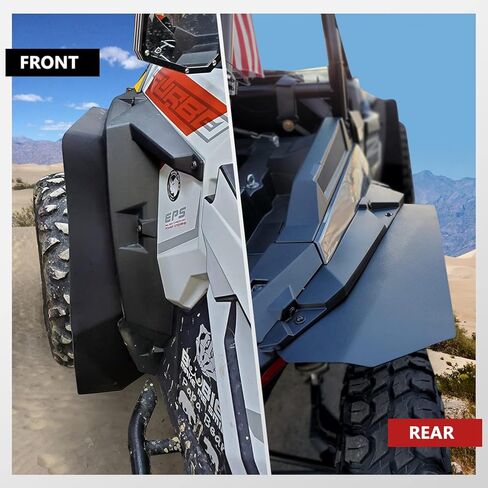 RZR XP 1000 مشاعل حاجز ممتدة، A & UTV PRO ملحقات واقيات الطين الأمامية والخلفية لـ 2014-2023 Polaris RZR XP/4 1000/ XP Turbo/XP 4 ملحقات توربو، 4 قطع in Saudi Arabia