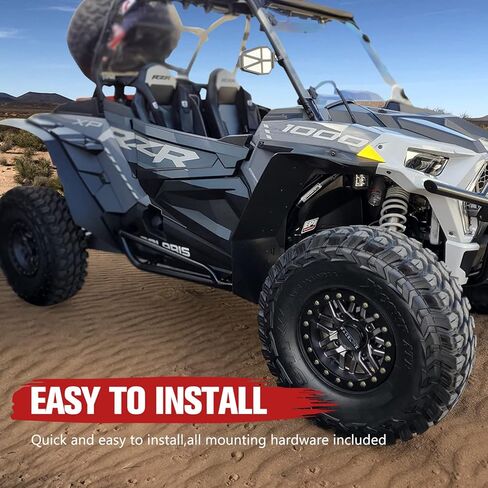 RZR XP 1000 مشاعل حاجز ممتدة، A & UTV PRO ملحقات واقيات الطين الأمامية والخلفية لـ 2014-2023 Polaris RZR XP/4 1000/ XP Turbo/XP 4 ملحقات توربو، 4 قطع in Saudi Arabia
