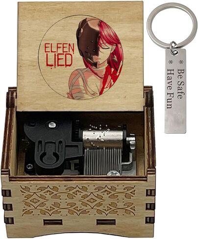 صندوق الموسيقى Elfen Lied Print Clockwork Automatic Music Box هدية للرجال والنساء in Saudi Arabia
