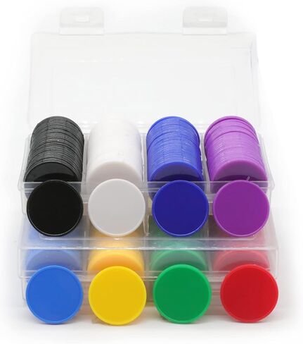 100 قطعة من رقائق ماجونج تكساس بوكر البلاستيكية المعبأة، عدادات التعلم، أحداث الشركات، رقائق ألعاب مناسبات جمع التبرعات (40 مم/1.58 بوصة، أحمر) in Kuwait