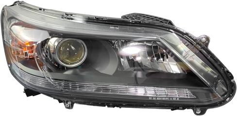 مجموعة المصابيح الأمامية متوافقة مع 2013-2015 Honda Accord 4-Door Sedan Halogen Headlamp استبدال - السائق الأيسر والجانب الأيمن للراكب HO2502151 HO2503151 in Kuwait